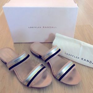 Loeffler Randall Rubie double band sandals, size 9